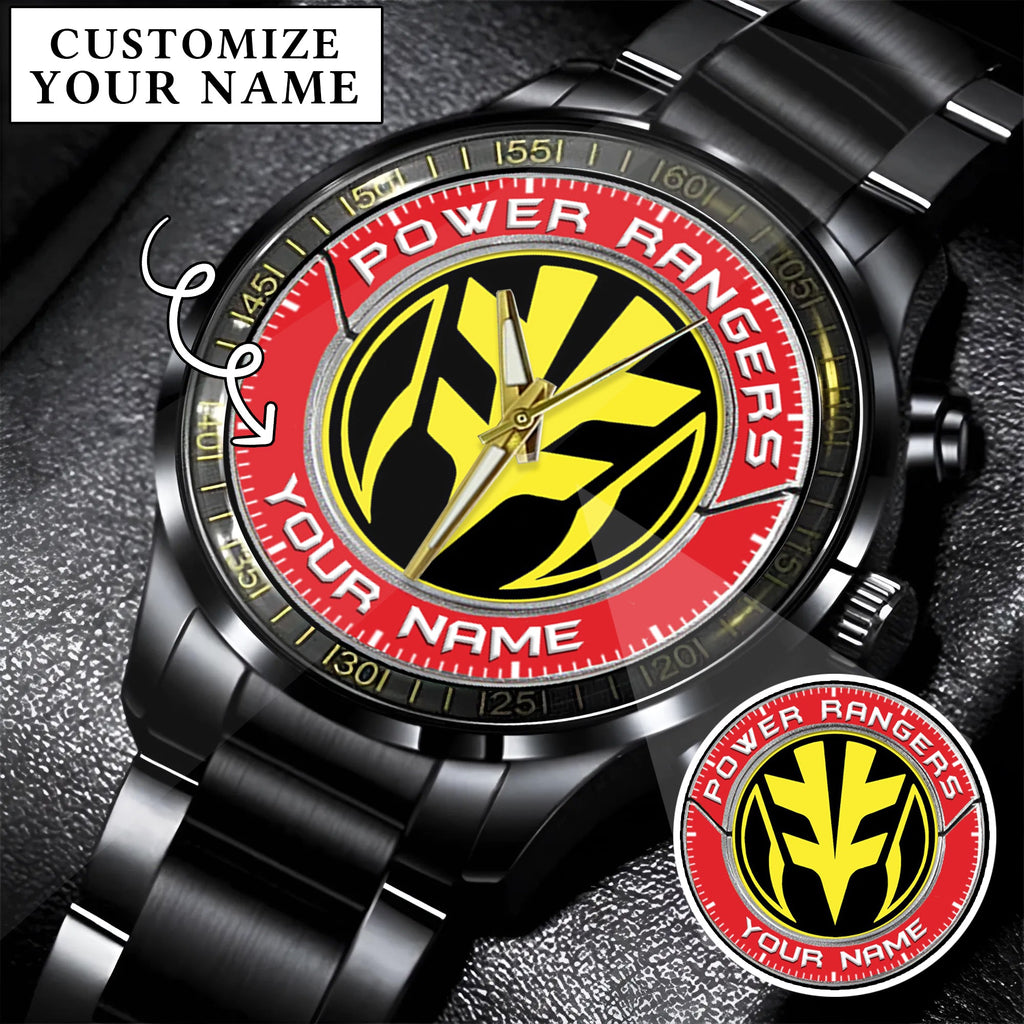 Mighty Morphin Power Rangers Tigerzord Custom Name Watch
