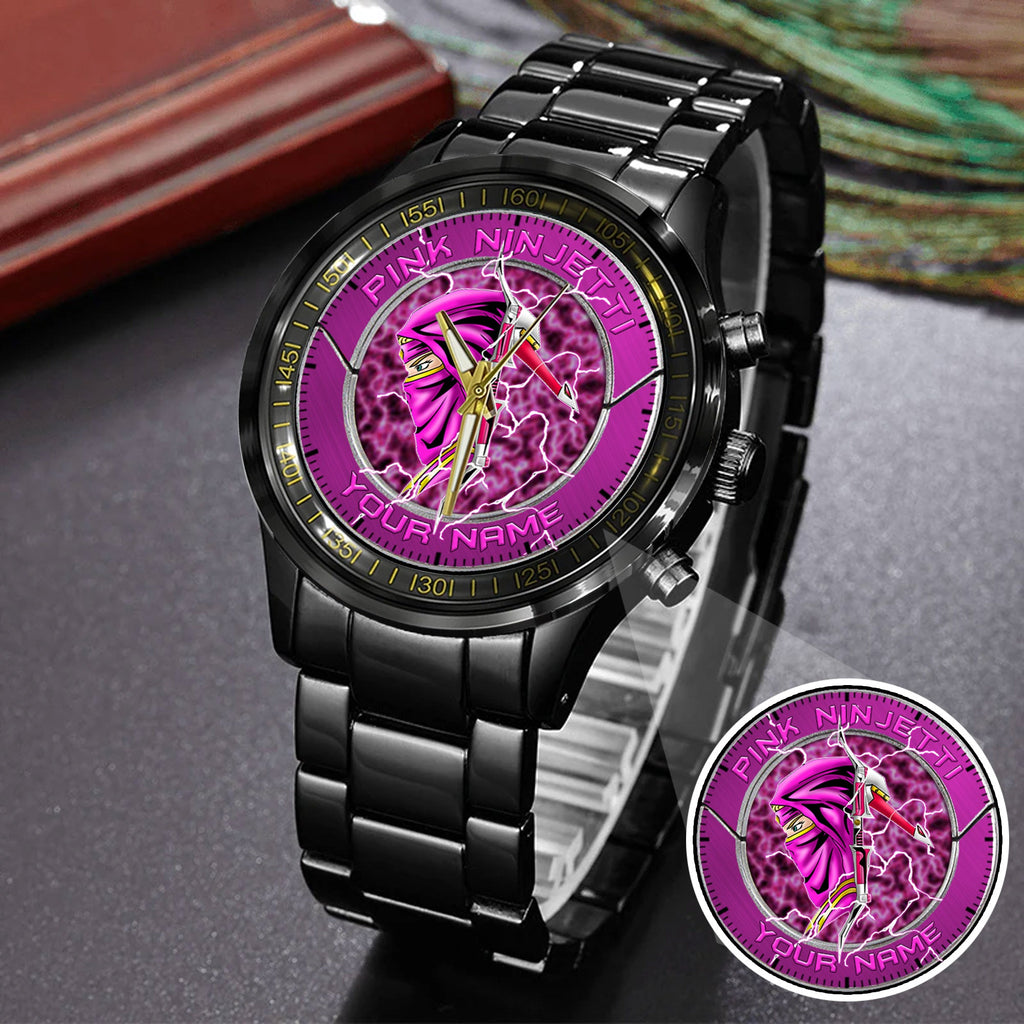 Power Rangers Pink Ninjetti Personalized Watch