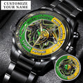 Mighty Morphin Power Rangers Green-White Ranger Tommy Oliver Custom Name Watch