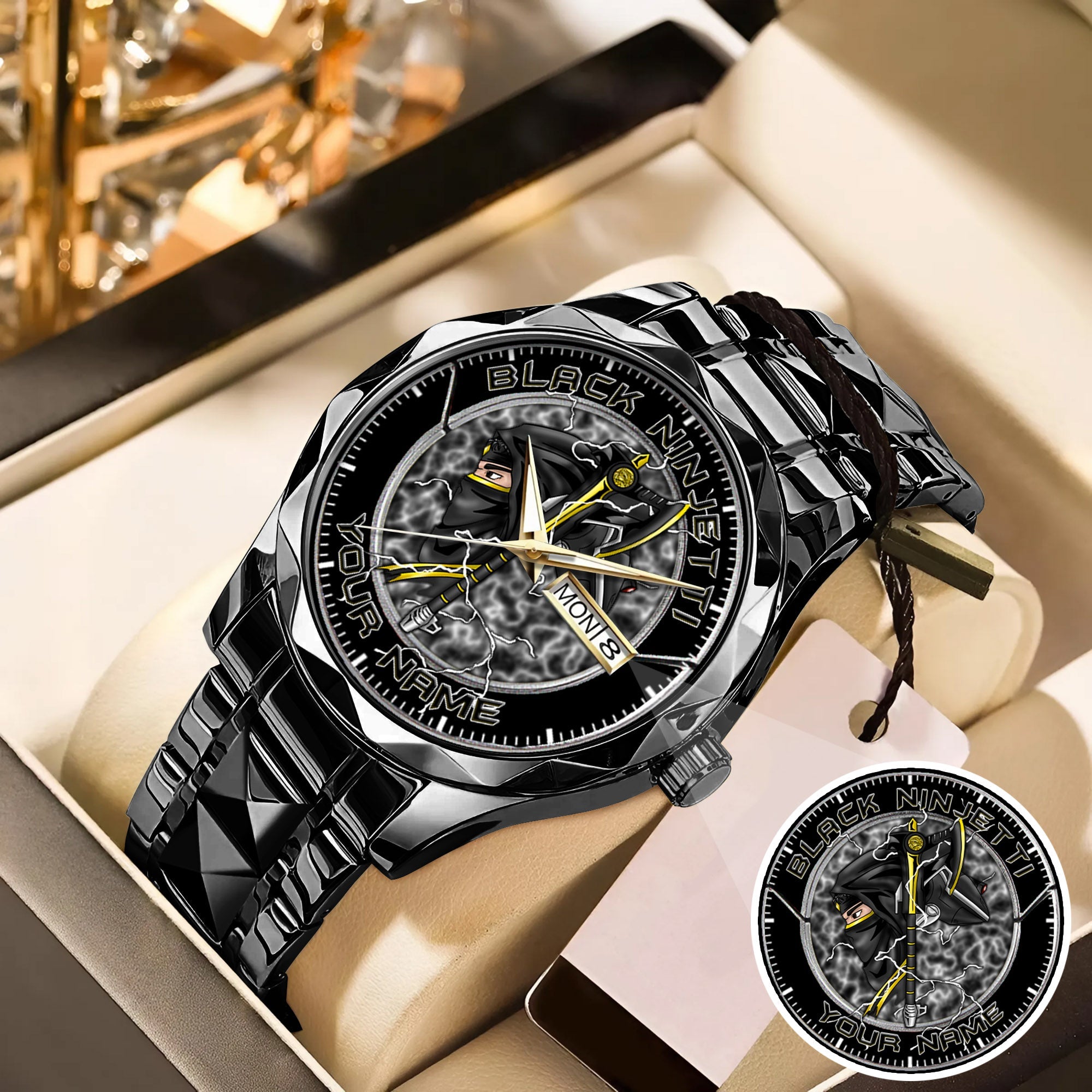 Power Rangers Black Ninjetti Personalized Watch
