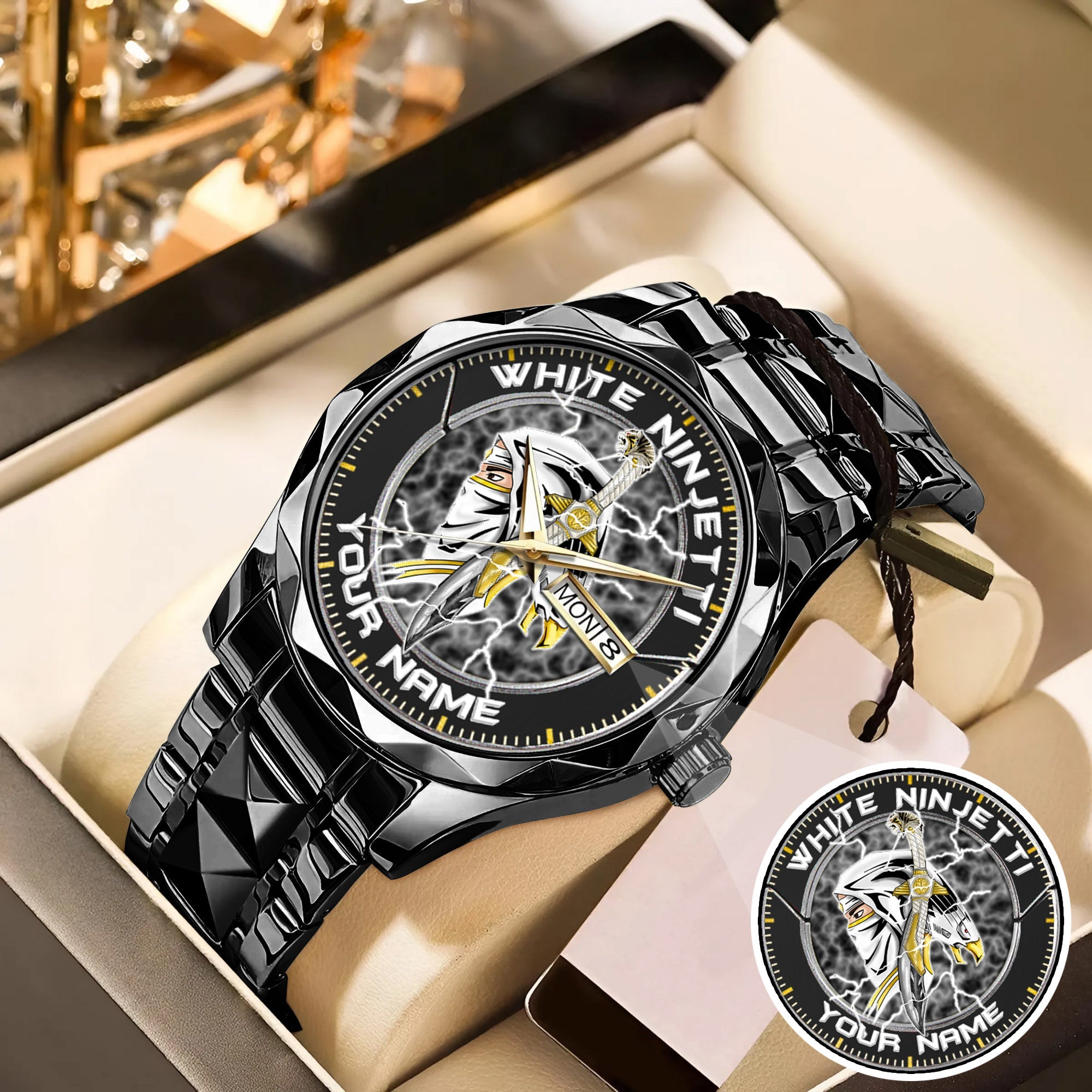 Power Rangers White Ninjetti Personalized Watch