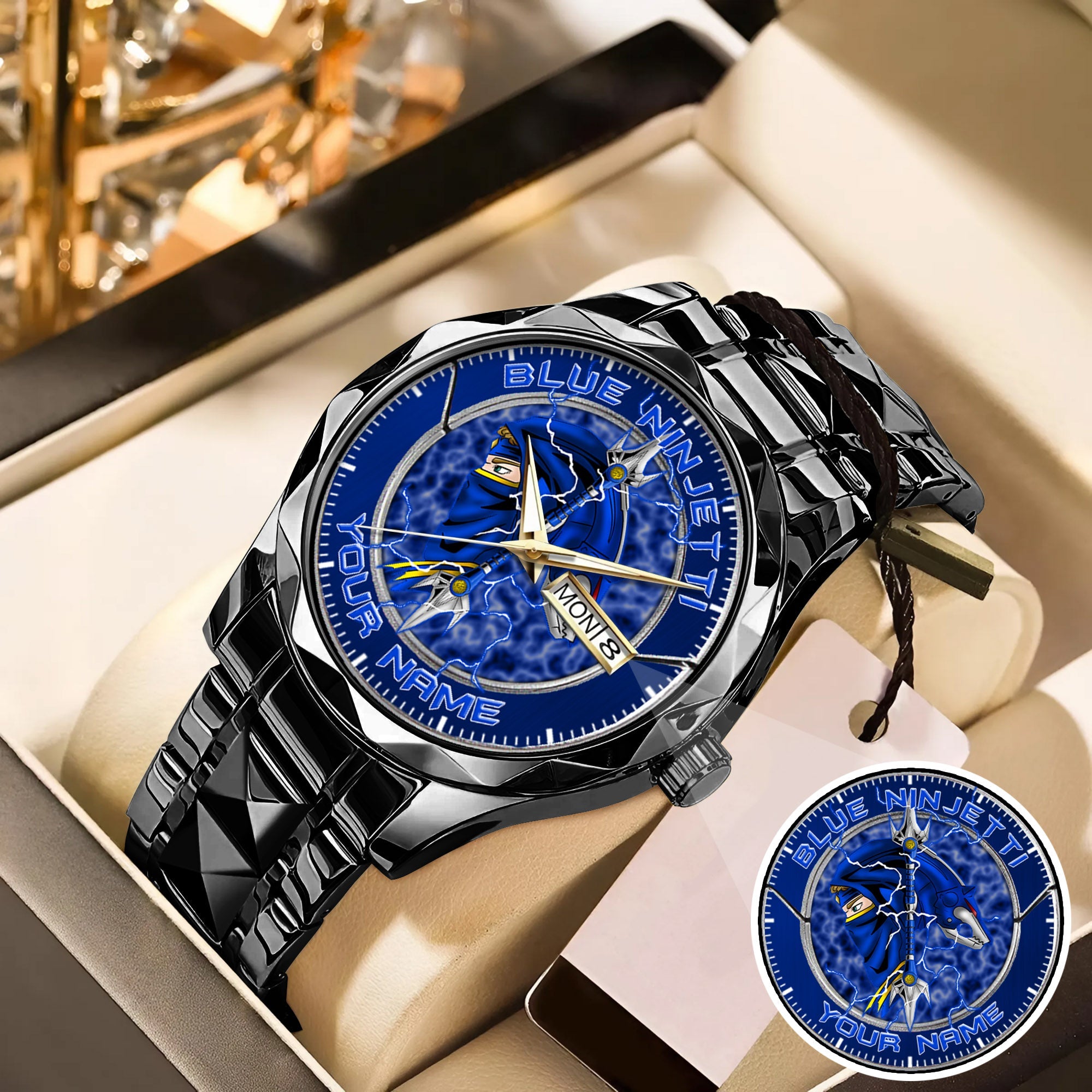Power Rangers Blue Ninjetti Personalized Watch