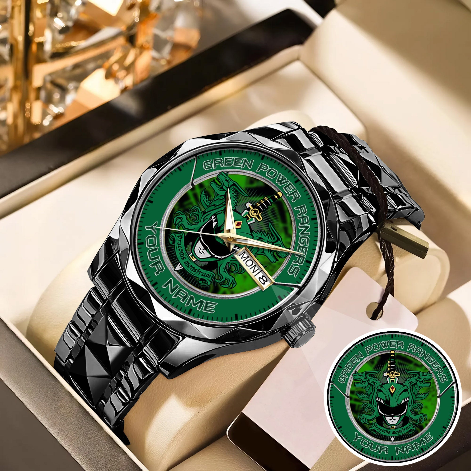 Mighty Morphin Power Rangers Dragonzord Custom Name Watch