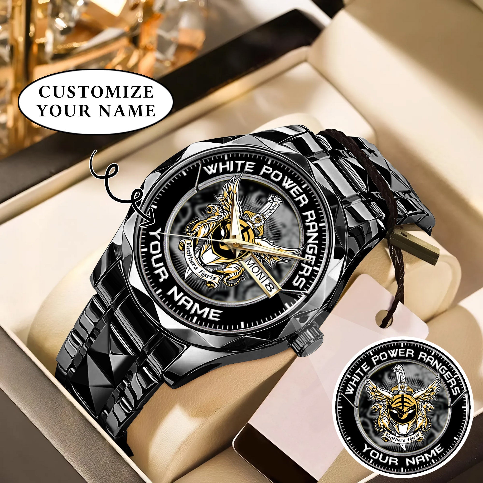 Mighty Morphin Power Rangers Tigerzord Custom Name Watch