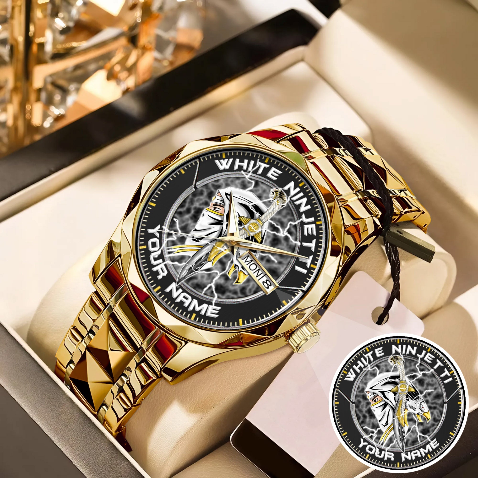 Power Rangers White Ninjetti Personalized Watch