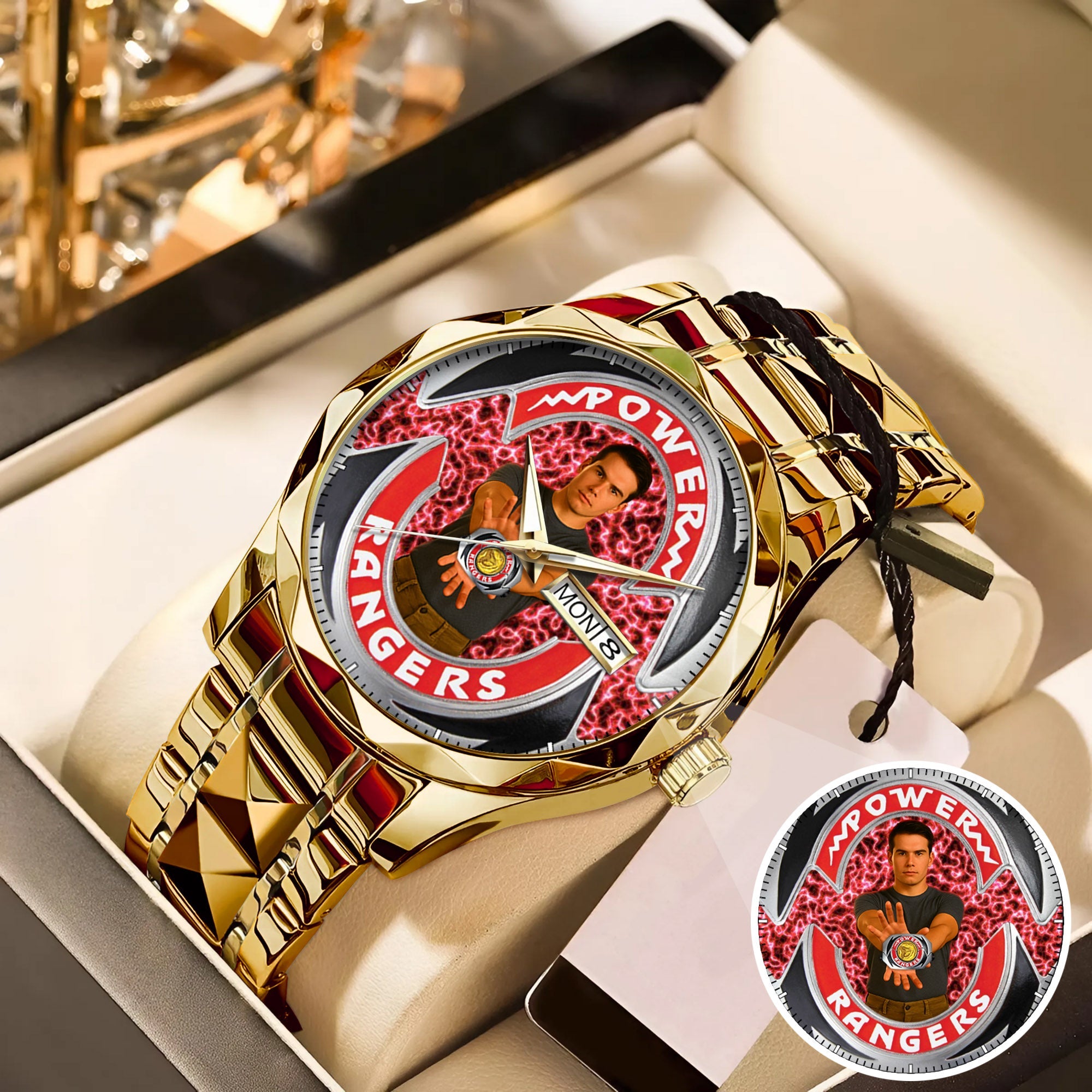 Mighty Morphin Power Rangers Custom Photo Watch