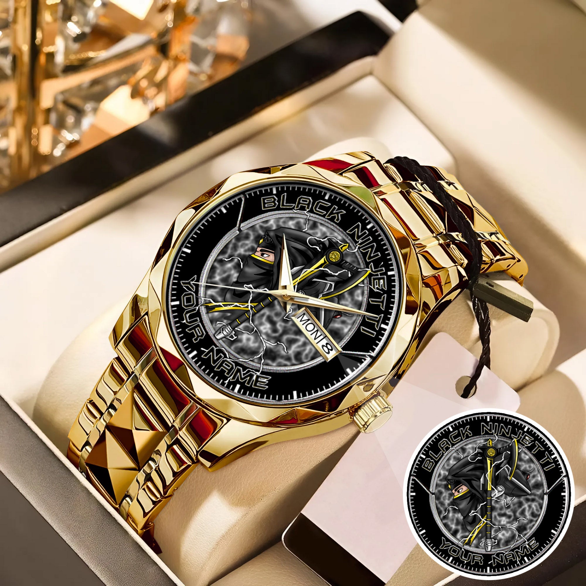 Power Rangers Black Ninjetti Personalized Watch