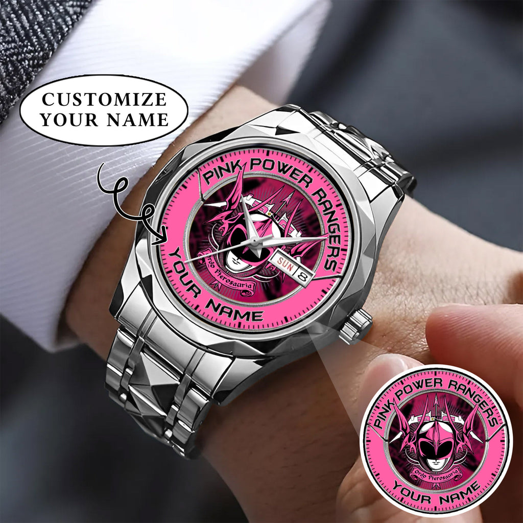 Mighty Morphin Power Rangers Pterodactyl Custom Name Watch