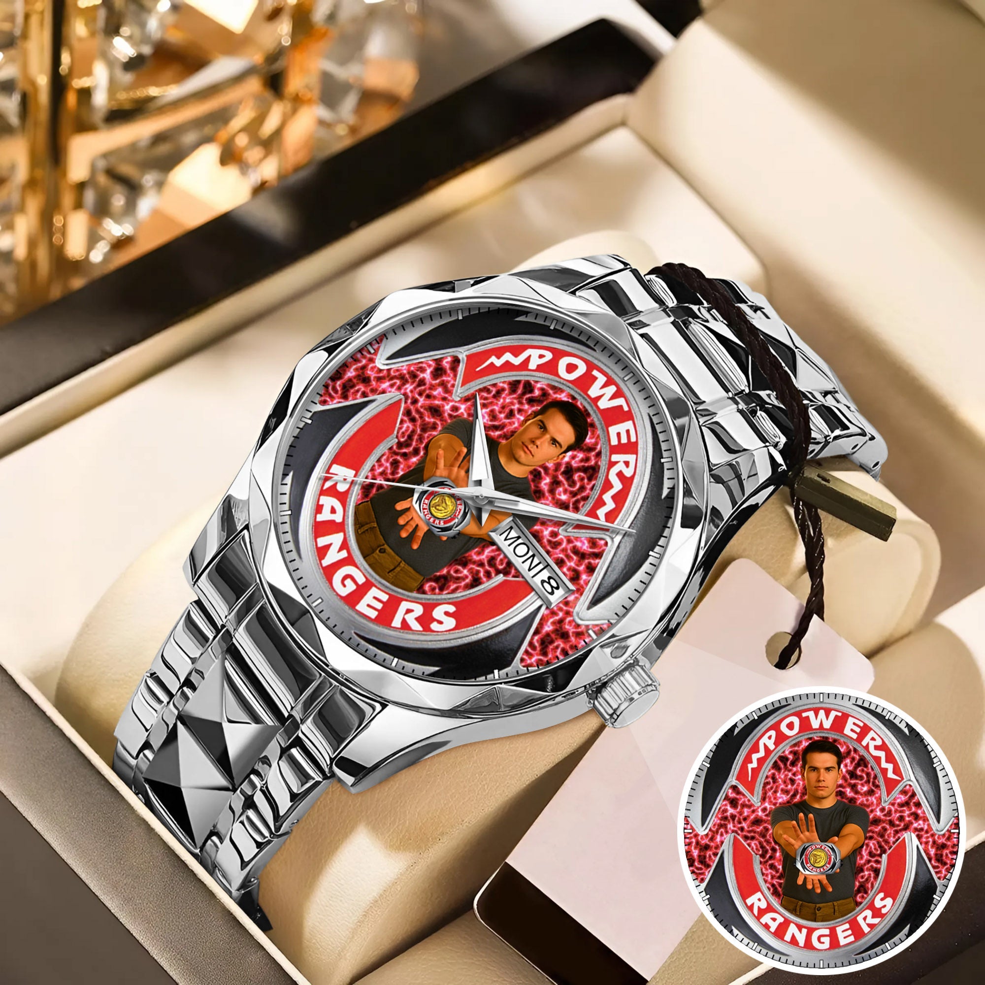 Mighty Morphin Power Rangers Custom Photo Watch