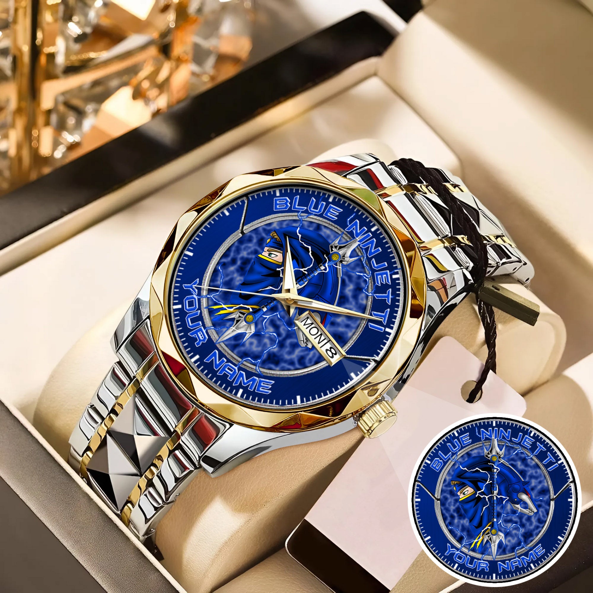 Power Rangers Blue Ninjetti Personalized Watch