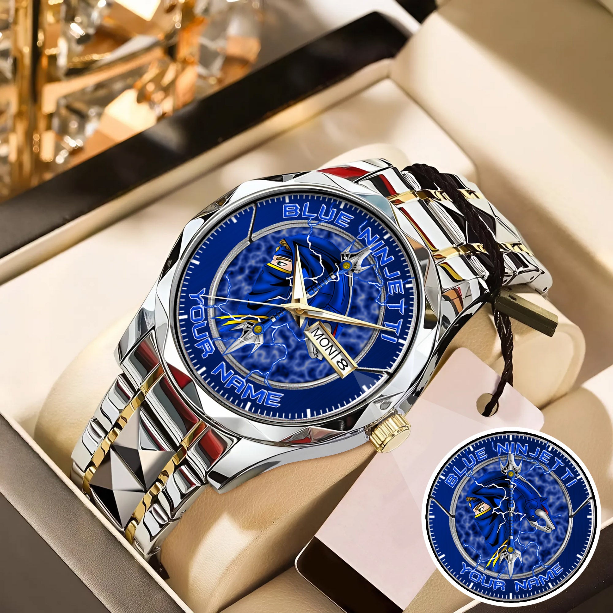 Power Rangers Blue Ninjetti Personalized Watch