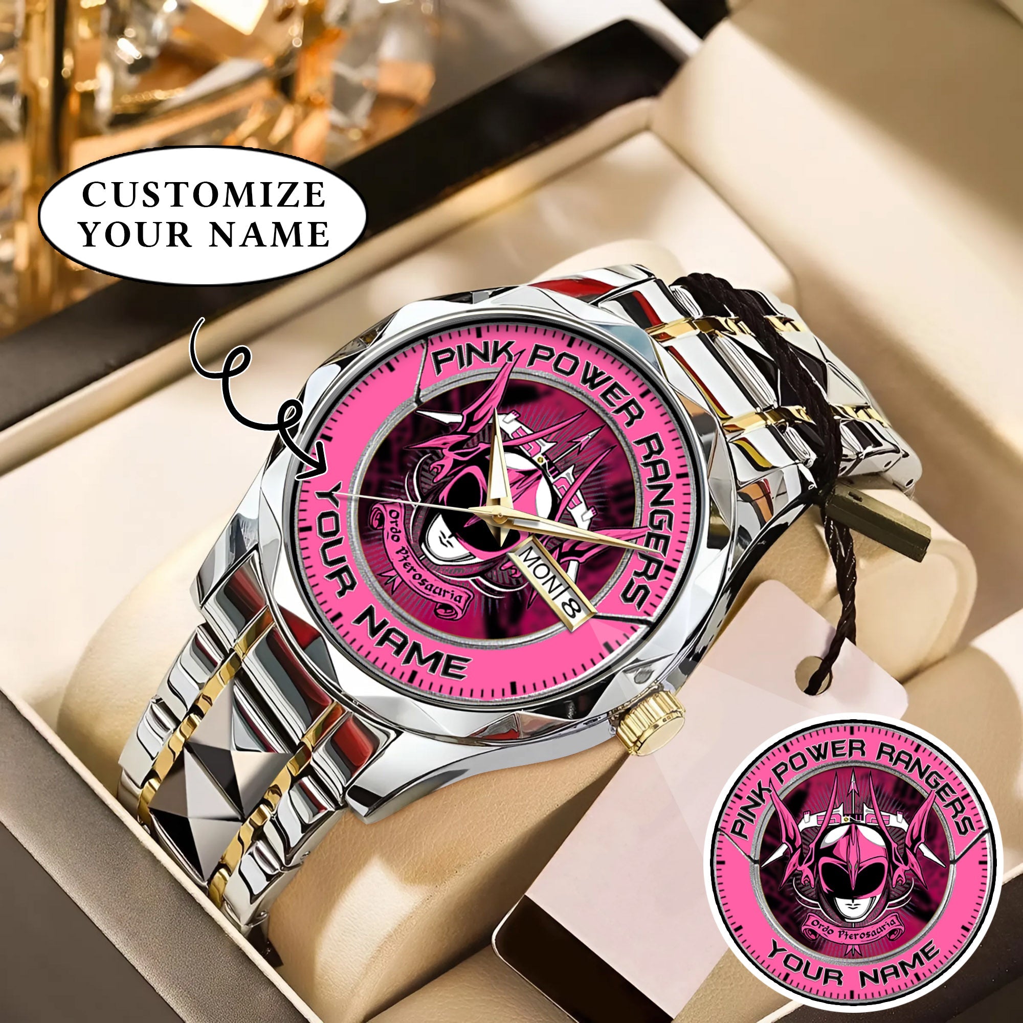 Mighty Morphin Power Rangers Pterodactyl Custom Name Watch