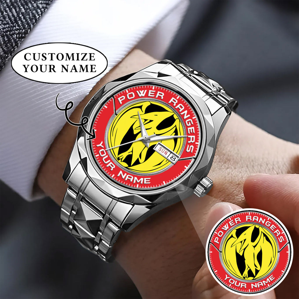 Mighty Morphin Power Rangers Pterodactyl Custom Name Watch