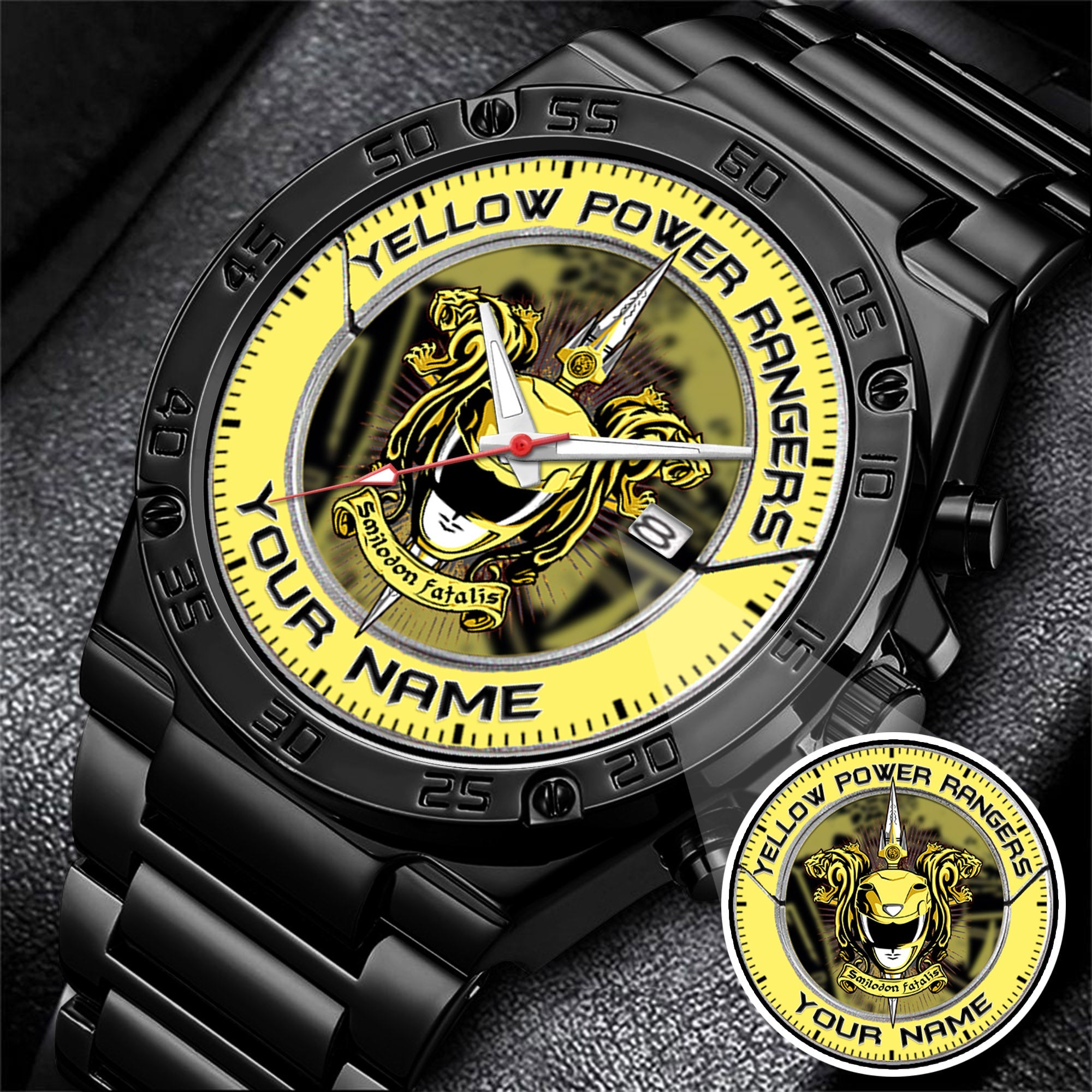 Mighty Morphin Power Rangers SaberTooth Custom Name Watch