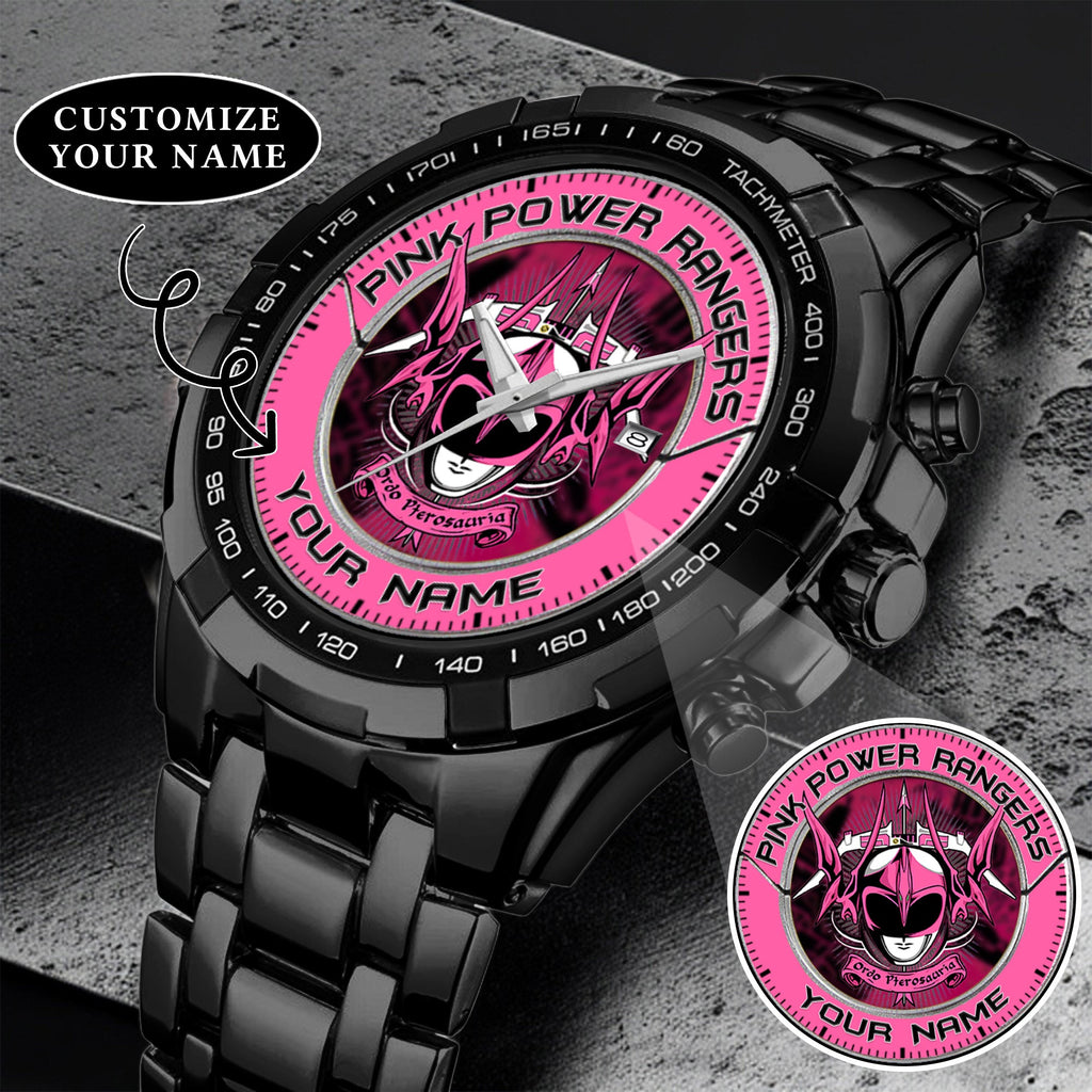 Mighty Morphin Power Rangers Pterodactyl Custom Name Watch