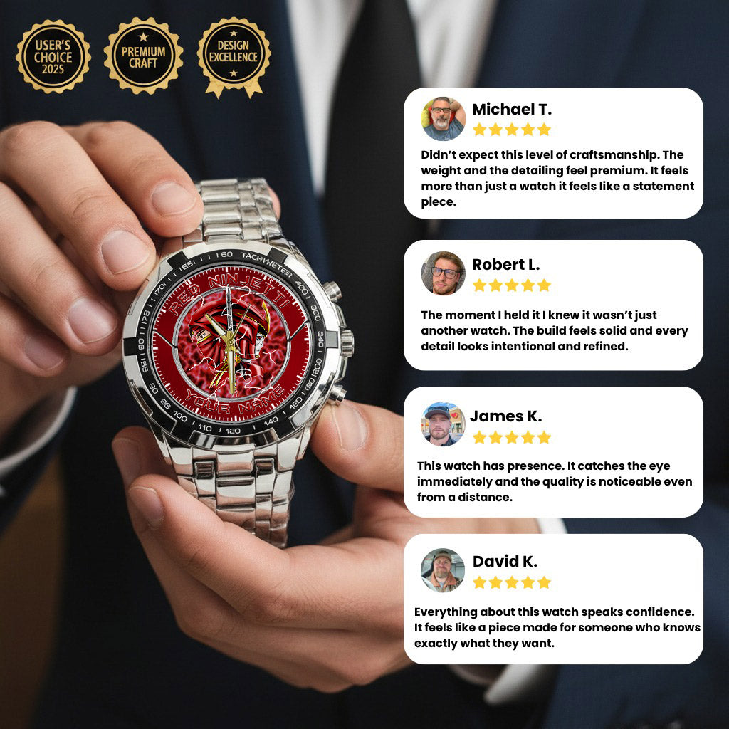 Power Rangers Red Ninjetti Personalized Watch