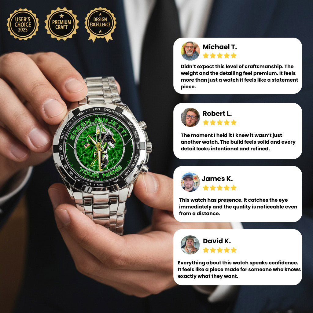 Numonday Rangers Watch Power Rangers Green Ninjetti Personalized Watch – Frenoco