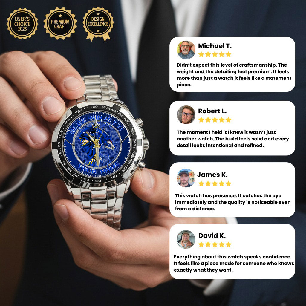 Power Rangers Blue Ninjetti Personalized Watch