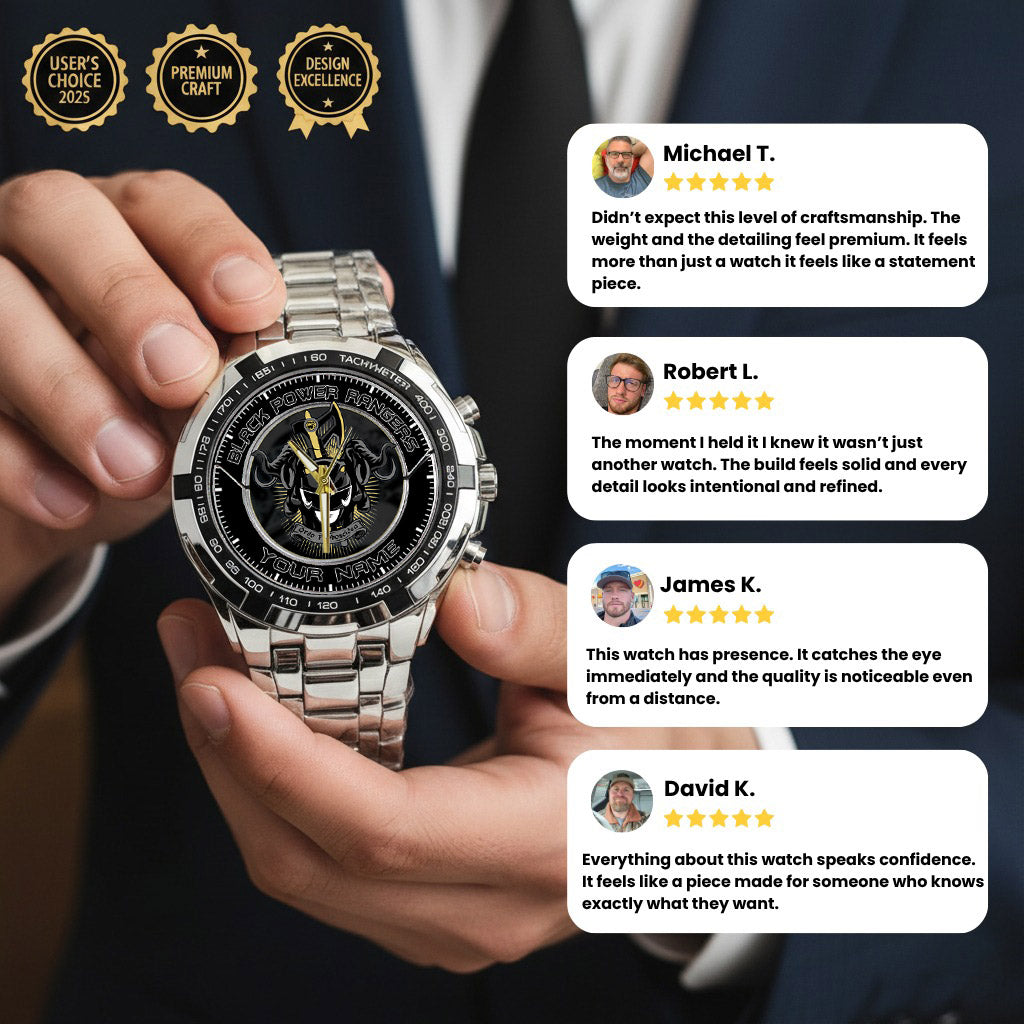 Mighty Morphin Power Rangers Mastodon Custom Name Watch