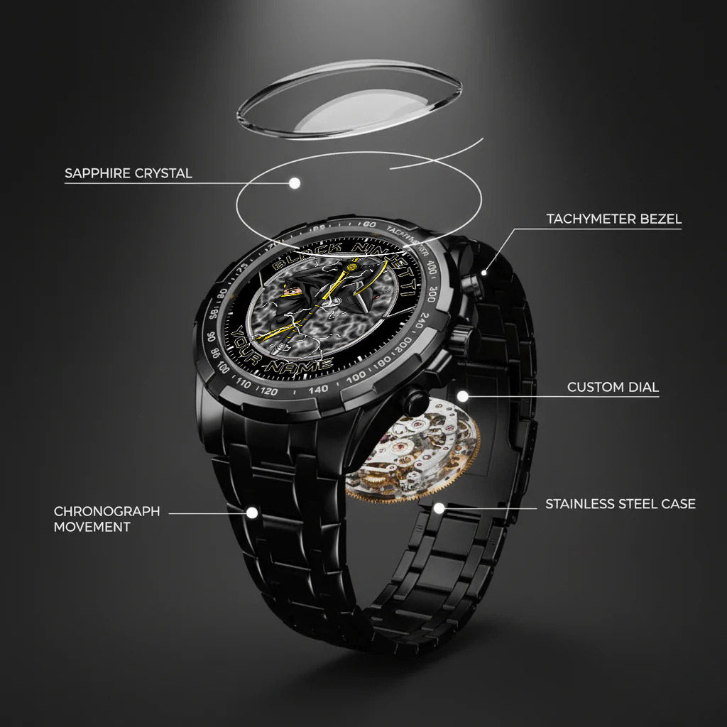 Power Rangers Black Ninjetti Personalized Watch