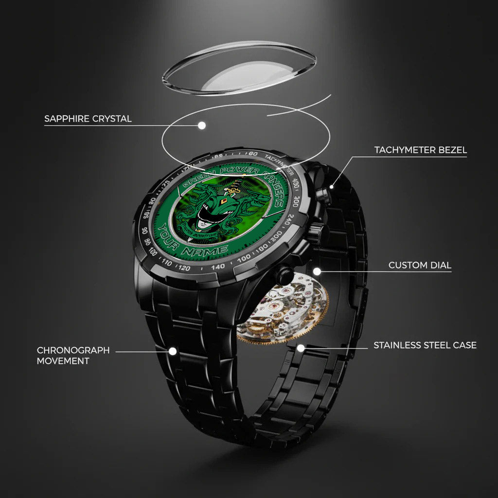Mighty Morphin Power Rangers Dragonzord Custom Name Watch