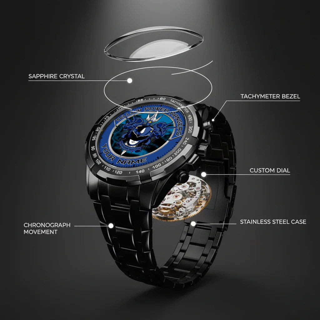 Mighty Morphin Power Rangers Triceratops Custom Name Watch